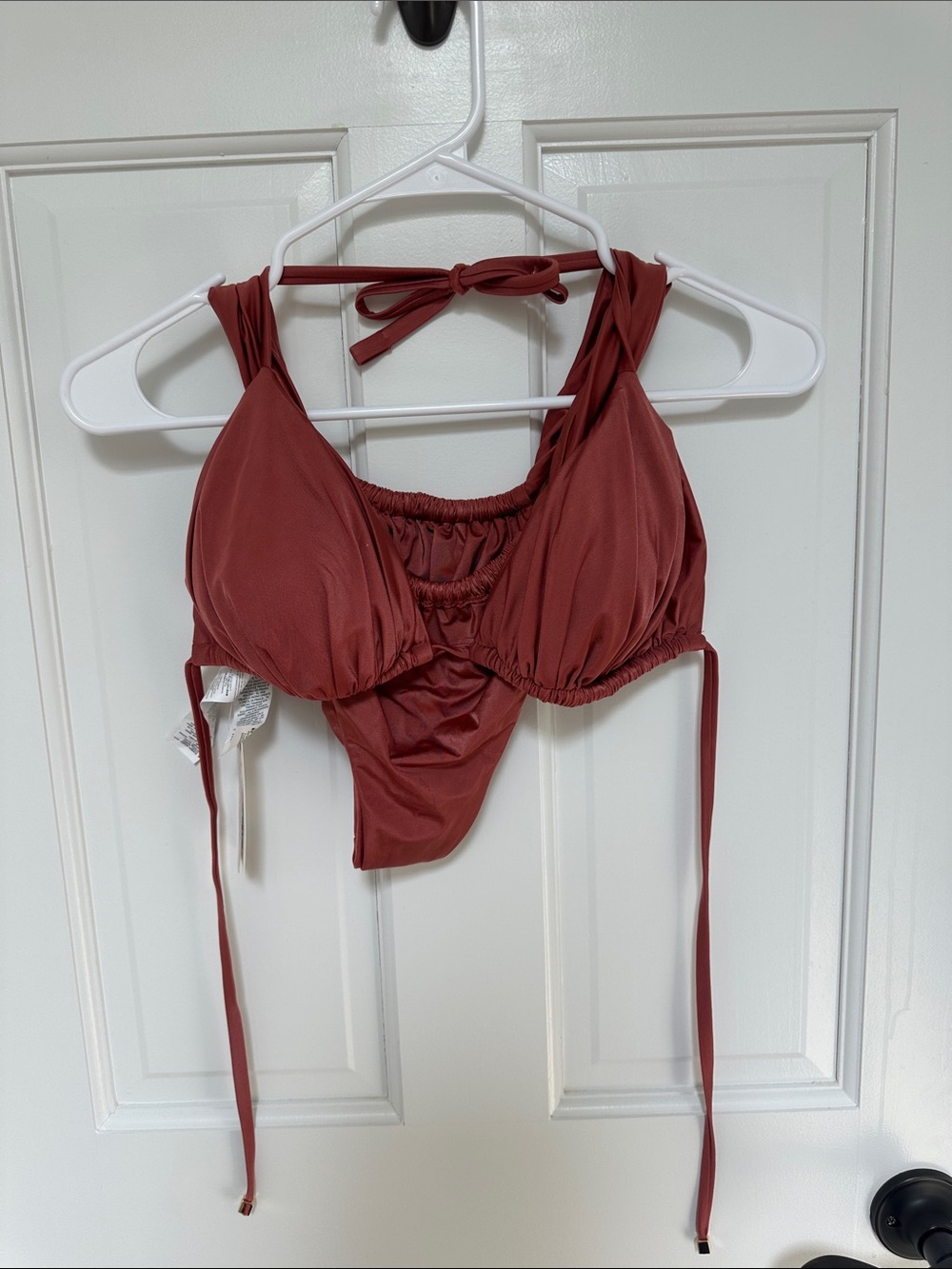 Calzedonia Shiny Satin Bikini Set - Rosewood